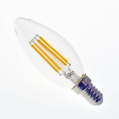 LED filament kaarslamp E14 4W 2700K Dimbaar - Crius