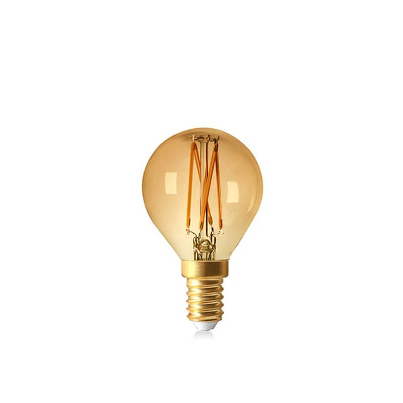 werkloosheid Mobiliseren typist LED Filament Kogel Amber E14 2 watt - Bestel vandaag Morgen in Huis