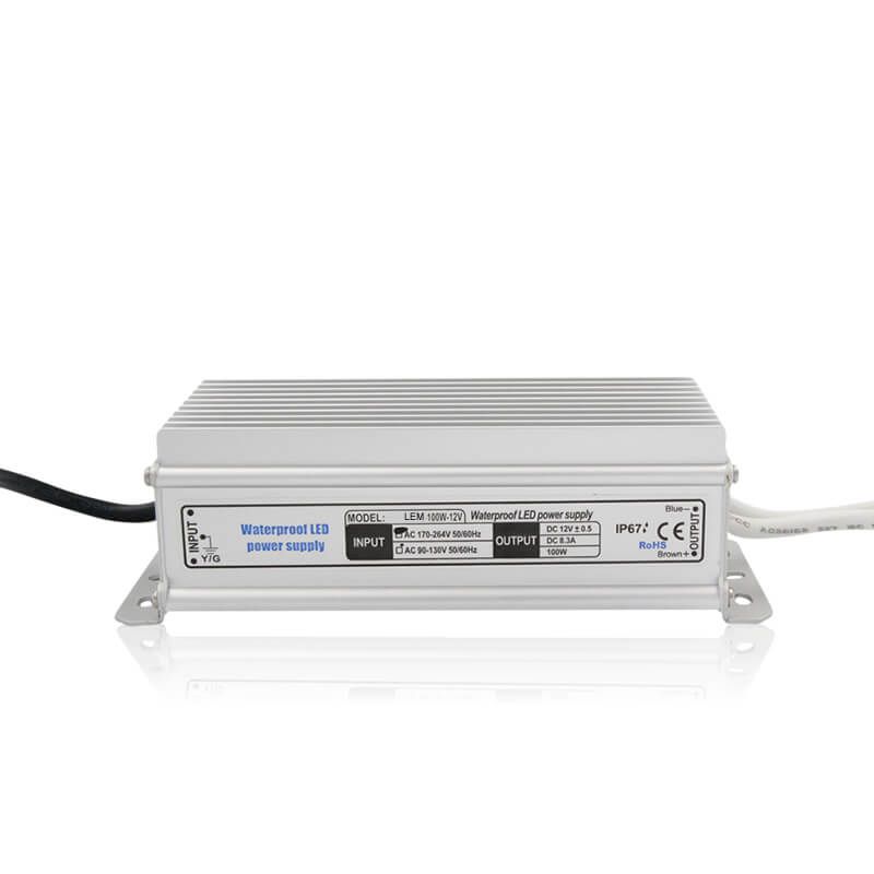 mild appel Luiheid LED Transformator IP67 12V 100W (Waterdicht) - Waterdicht IP67
