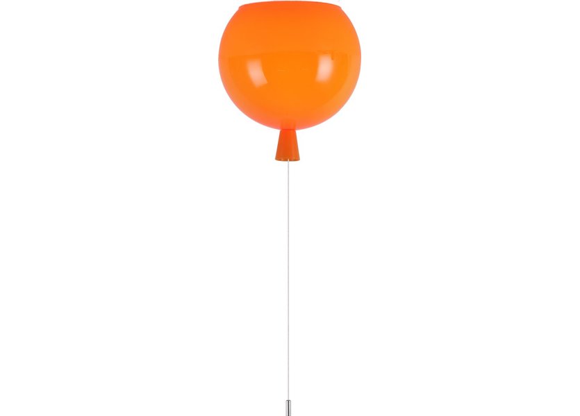 kolf toevoegen aan Catastrofe Plafondlamp Ballon Oranje Groot inclusief 4W LED lamp - Funnylights