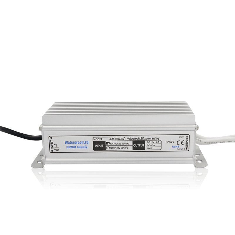 Transformator 12V 100-watt-waterdicht ip67 dimbaar