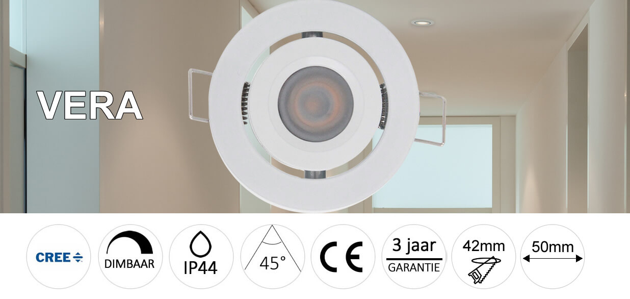 LED Inbouwspots Vera Set van 4